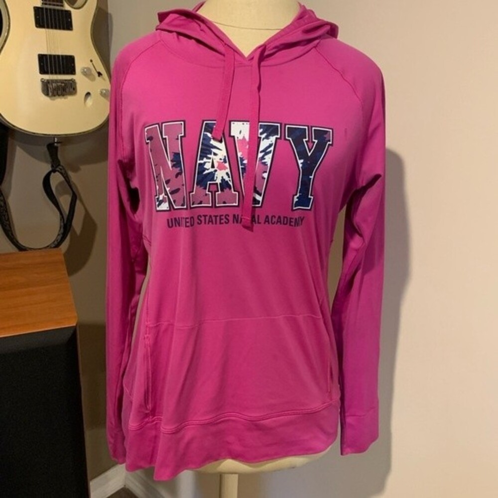 United States Navy under armor pink barbiecore lightweight hoodie size large